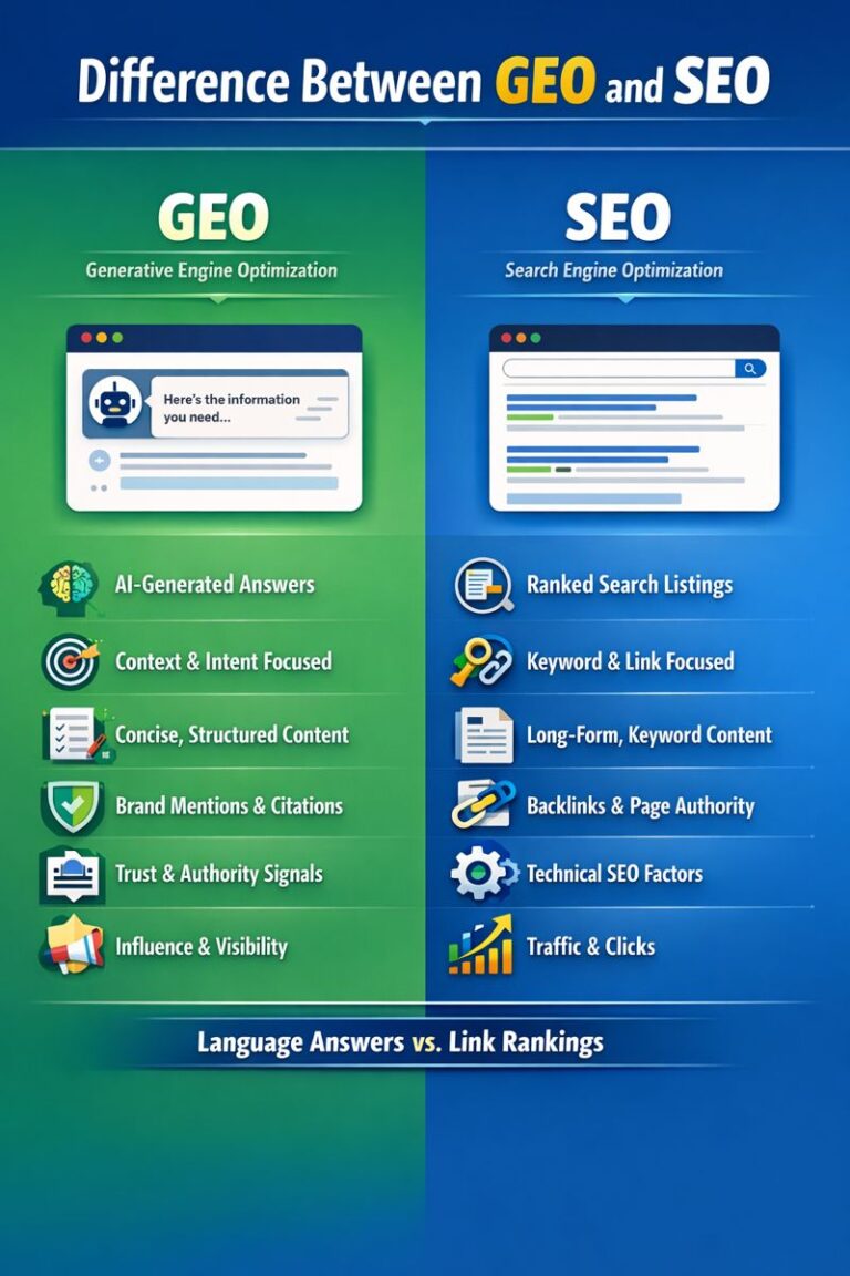 Defference between GEO and SEO